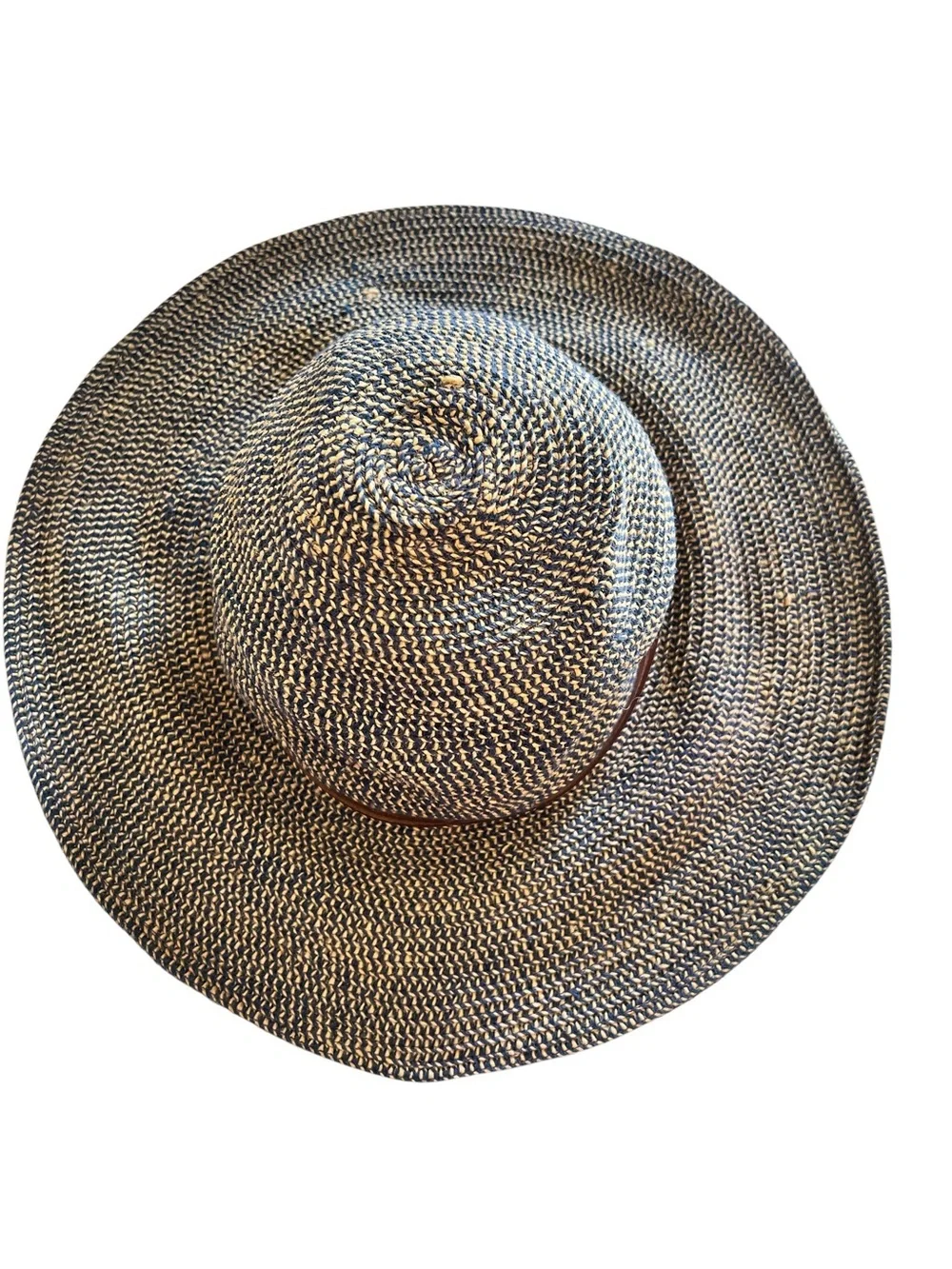 Goorin Bros Woven Summer Hat Blue and Tan